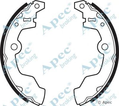 APEC BRAKING shu443 -  Комплект тормозных колодок